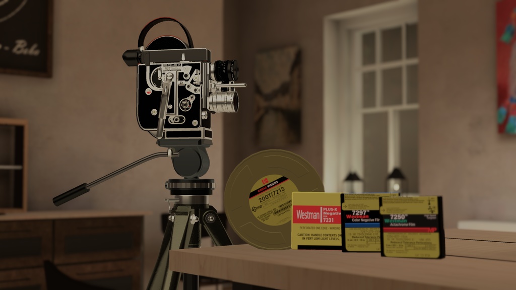 【VRChat想定/MA/ギミック】16mmフィルム映画撮影セット