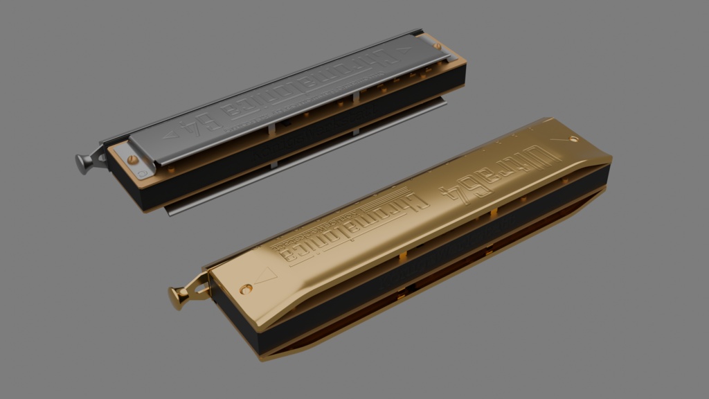 【MA対応】16穴クロマチックハーモニカ