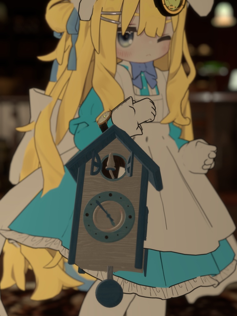 【MA/OSC】アバター用鳩時計