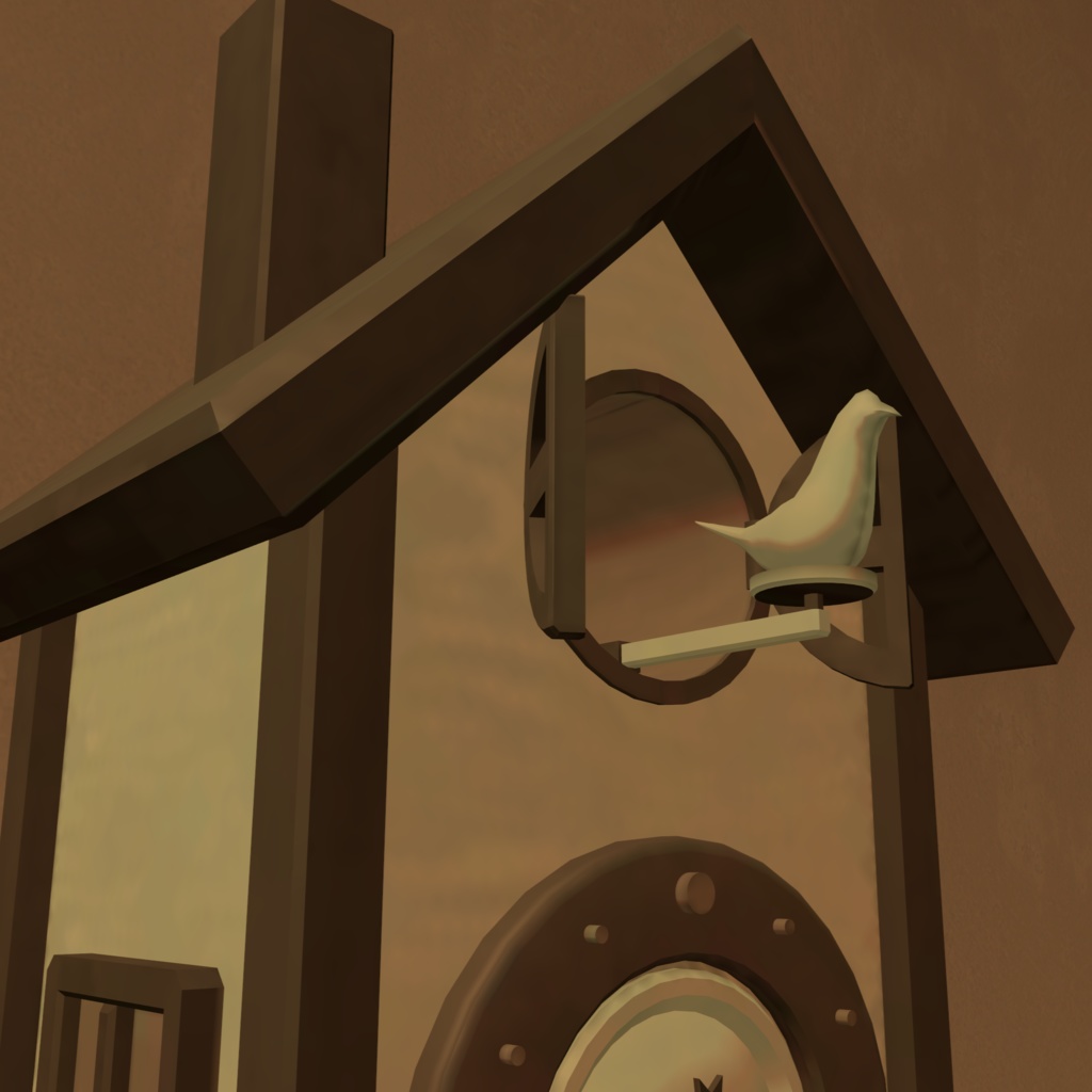 【VRChatワールドギミック】鳩時計