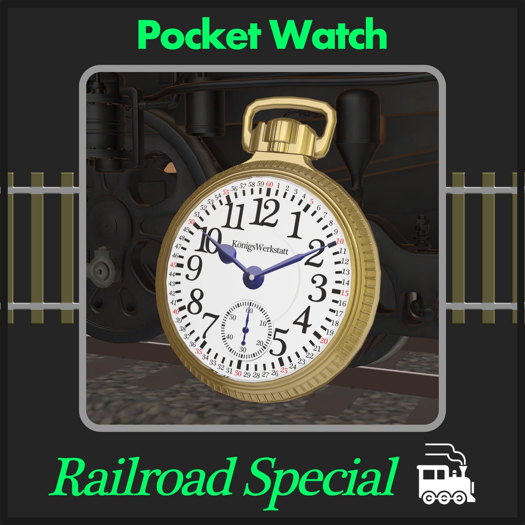 【MA対応/OSC】アメリカ型鉄道時計