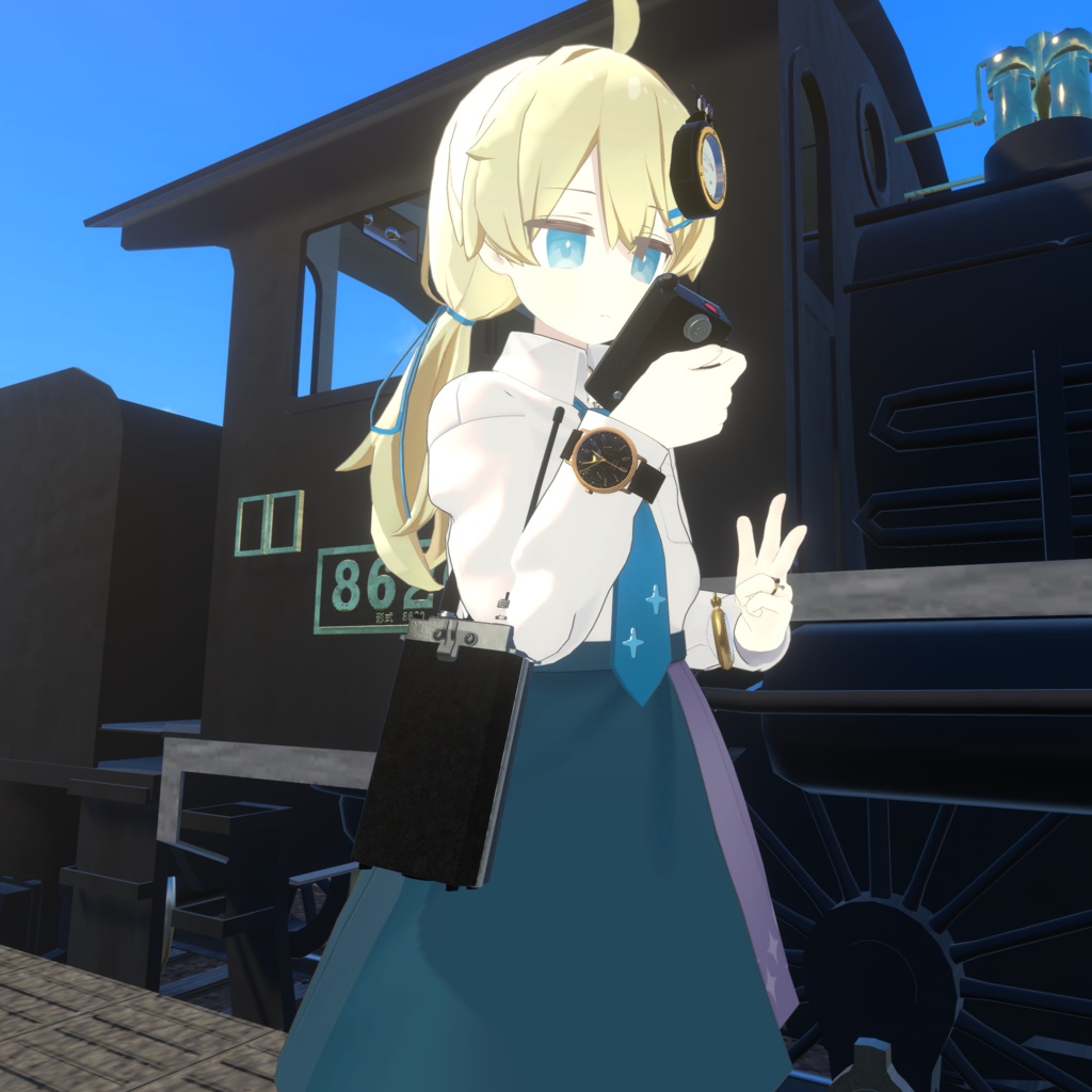 【VRChat想定/MA】国鉄乗務員無線機セット