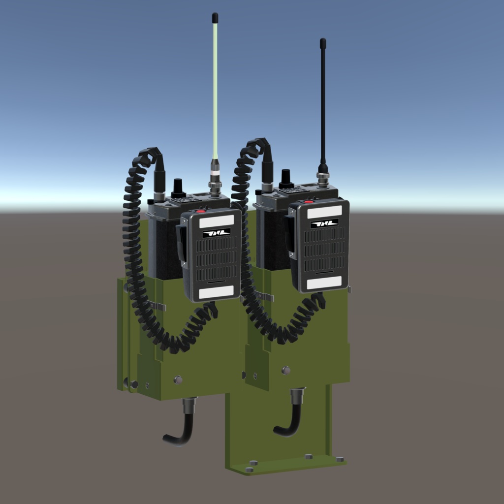 【VRChat想定/MA】国鉄乗務員無線機セット