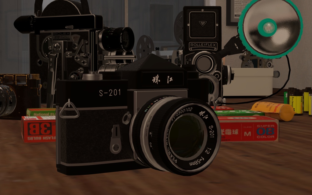 【VRChat想定】珠江 S-201 单反相机