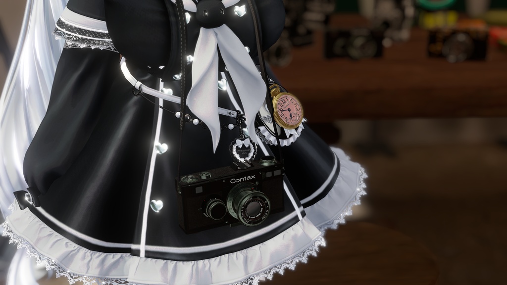 【VRChat想定/MA/ギミック】首掛けぶらぶらRFカメラ
