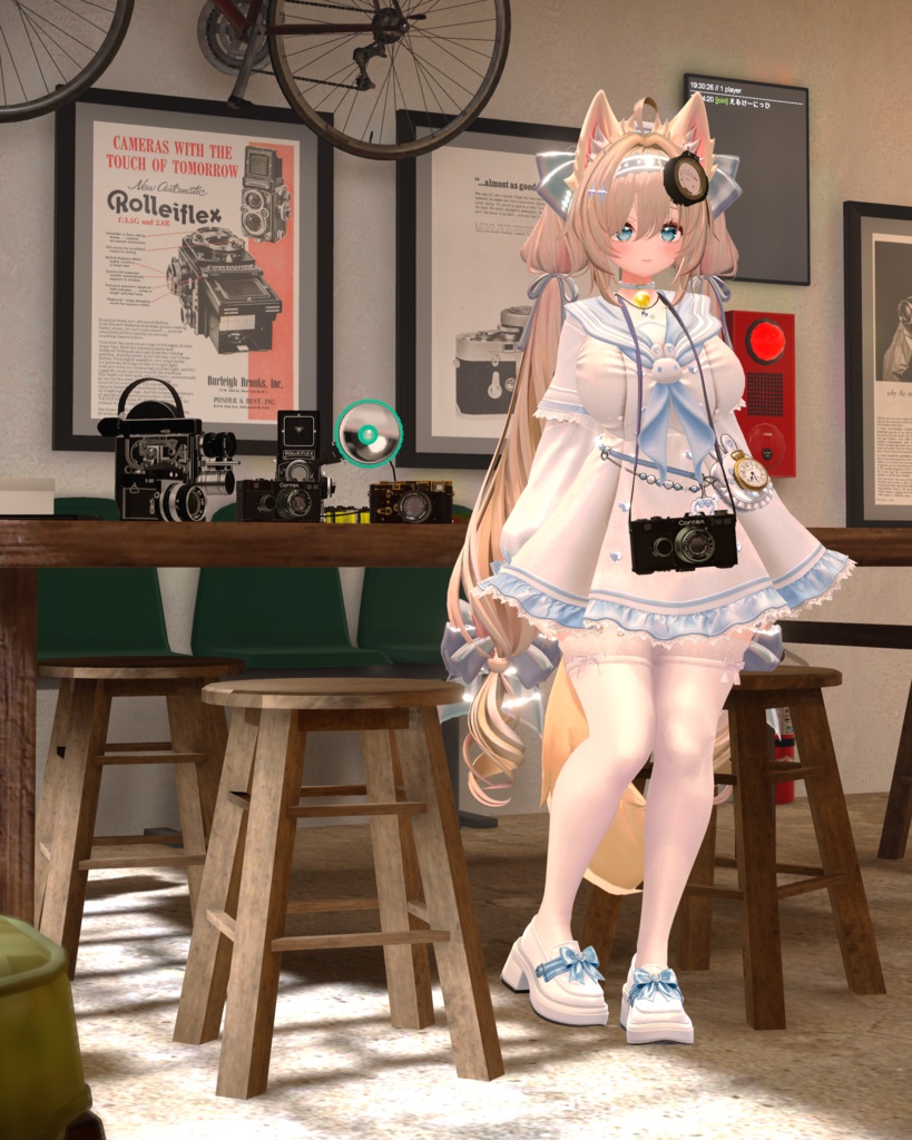 【VRChat想定/MA/ギミック】首掛けぶらぶらRFカメラ