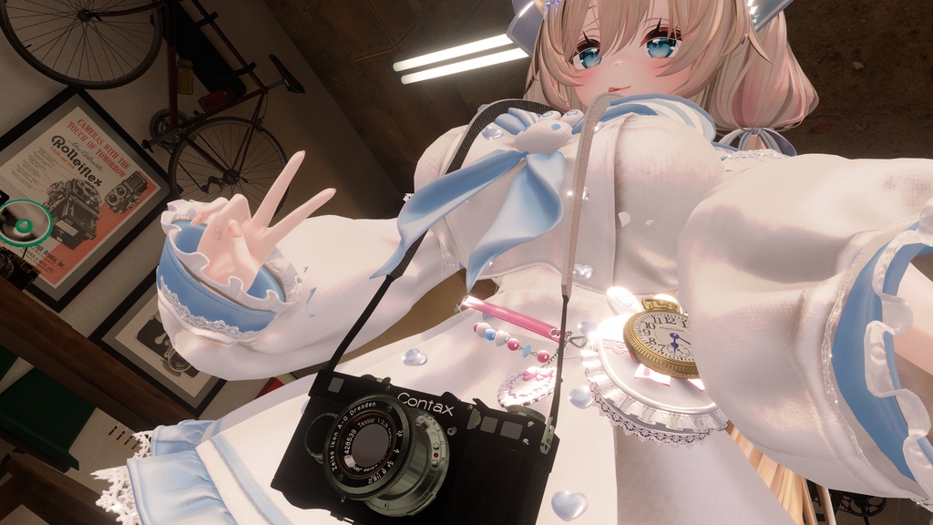 【VRChat想定/MA/ギミック】首掛けぶらぶらRFカメラ