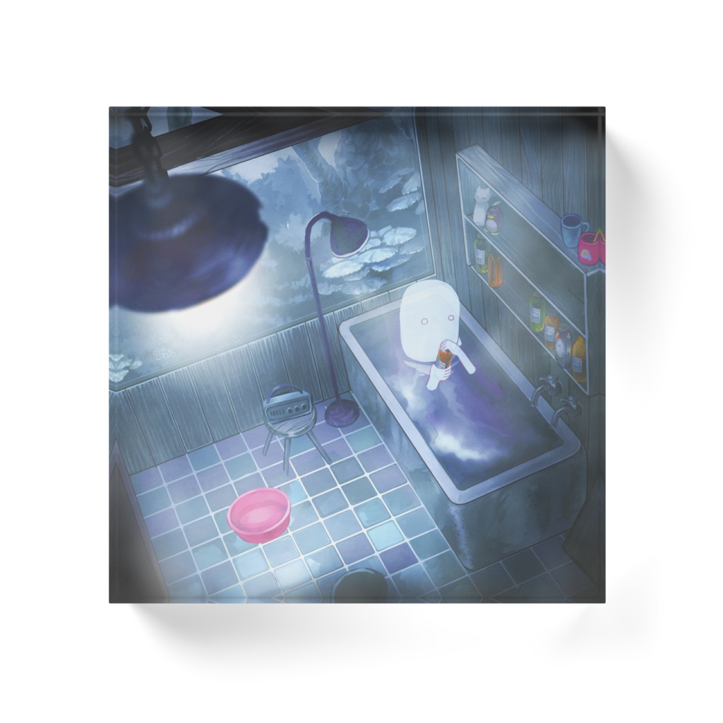 アクリルブロック「おふろ」