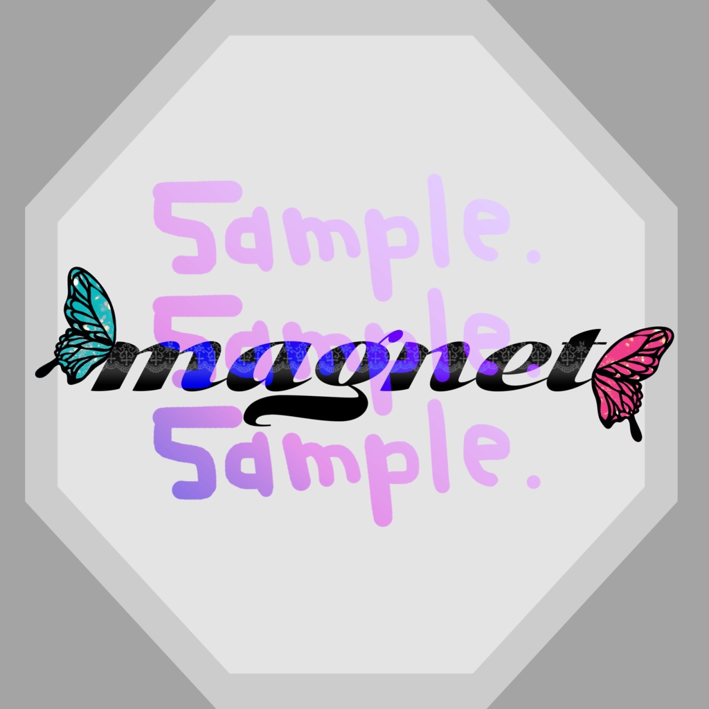 無料版あり◆「magnet／流星P」っぽいロゴ