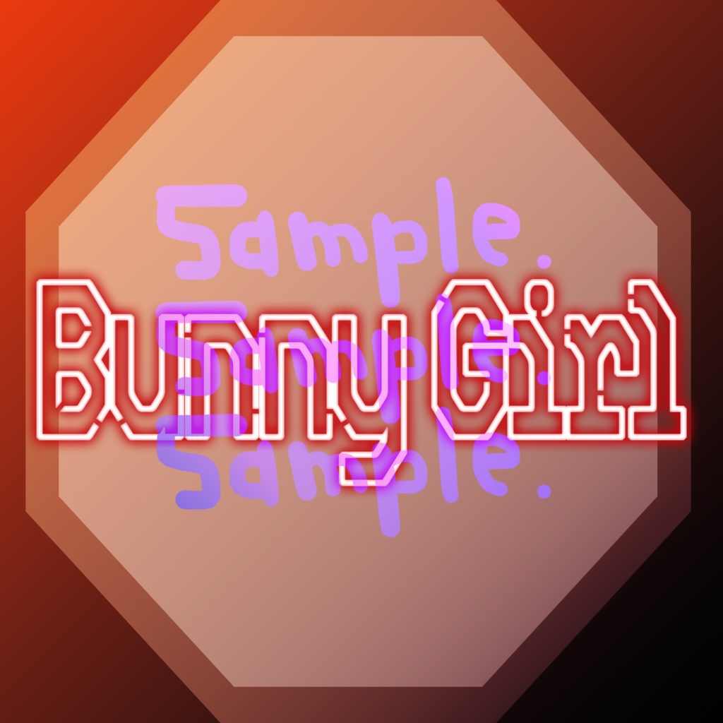 無料版あり◆「Bunny Girl／AKASAKI」っぽいロゴ