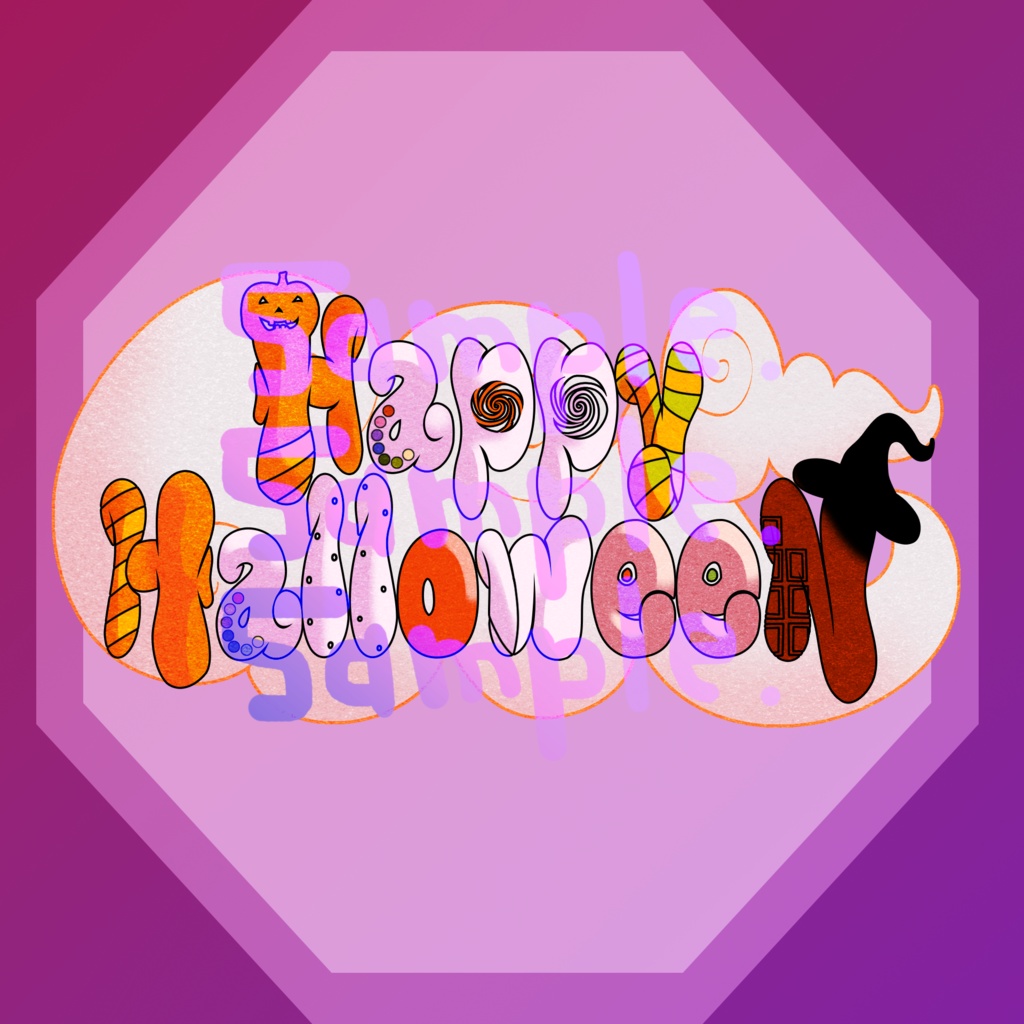 無料版あり◆「Happy Halloween／Junky」っぽいロゴ