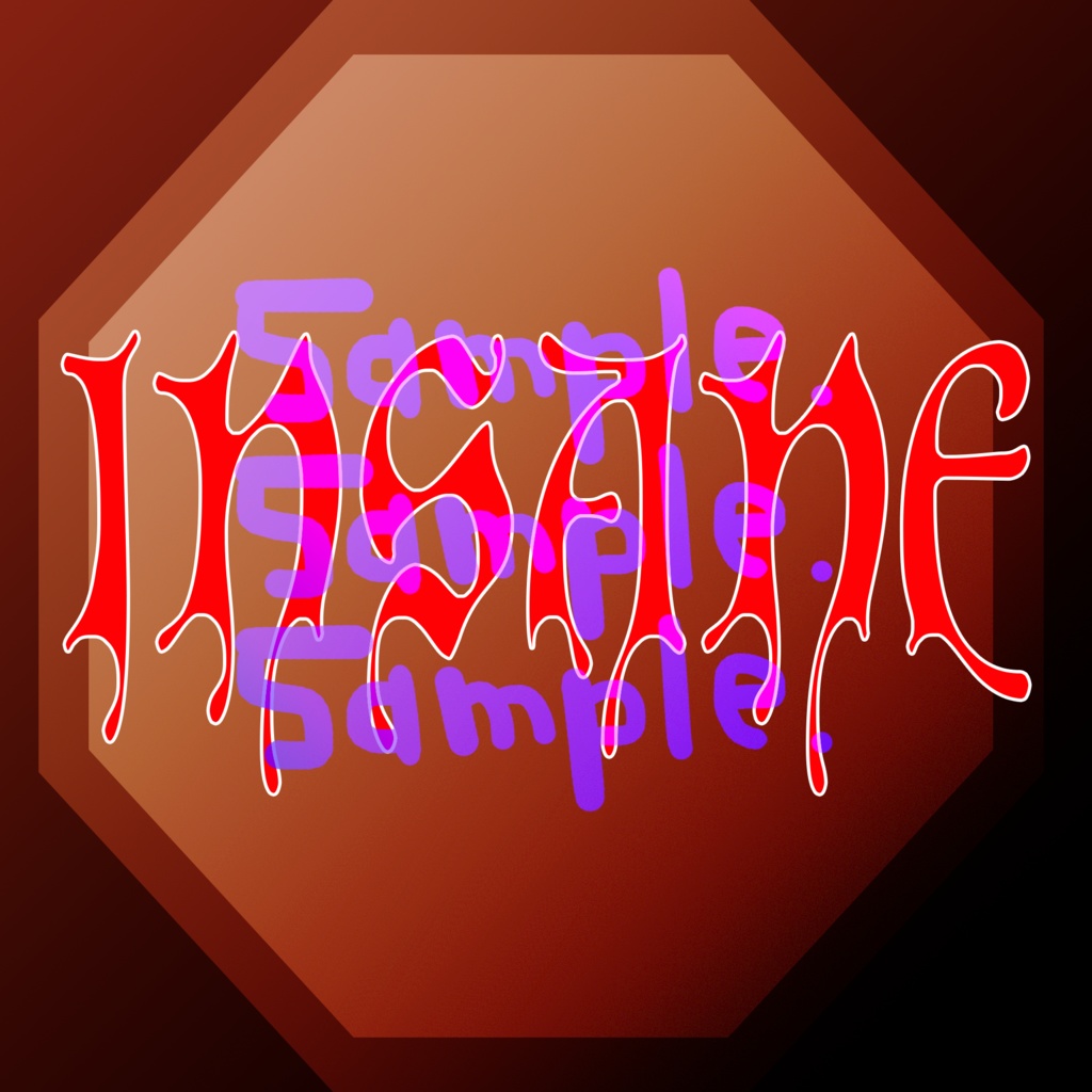 無料版あり◆「INSANE／Black Gryph0n & Baasik」っぽいロゴ