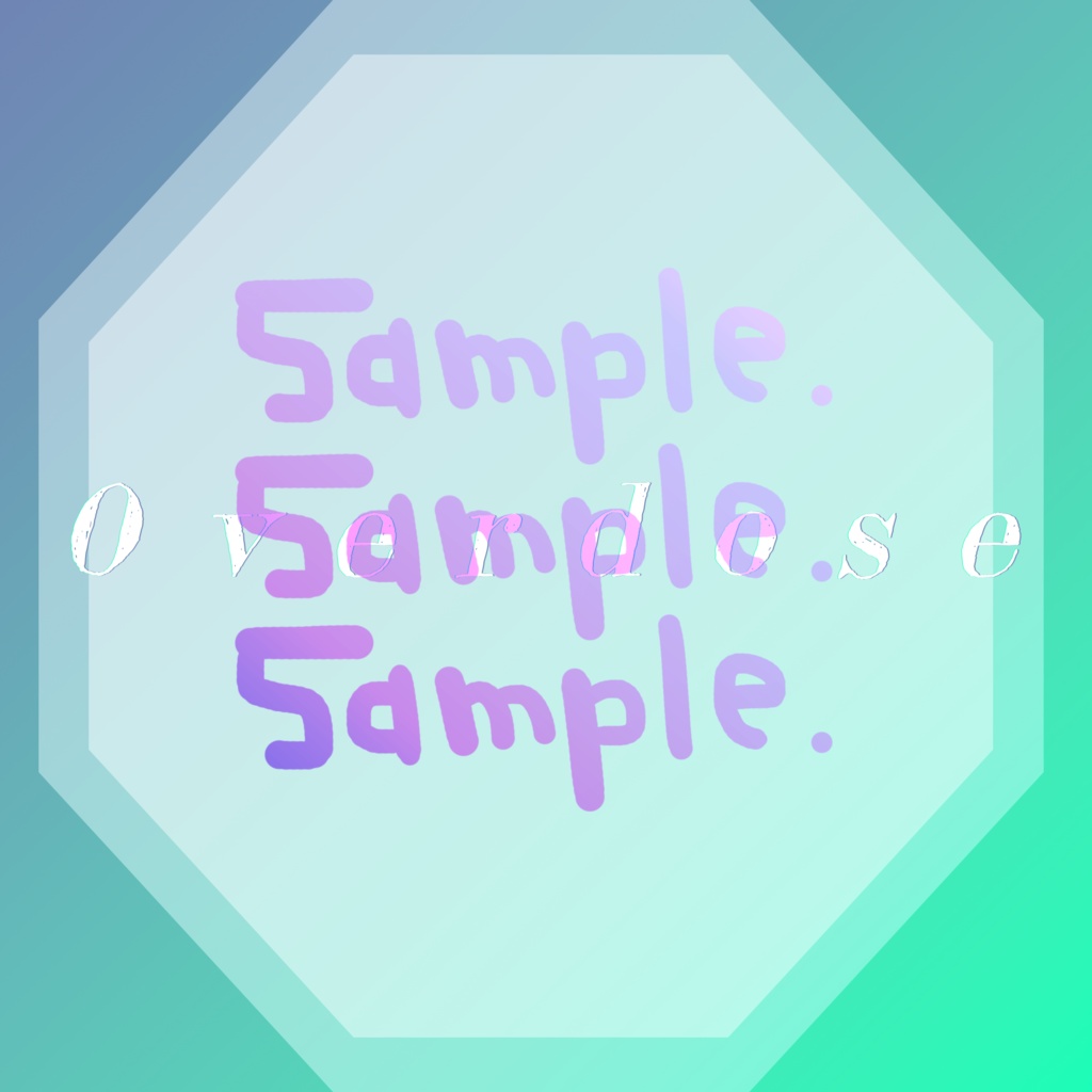 無料版あり◆「Overdose／なとり」っぽいロゴ
