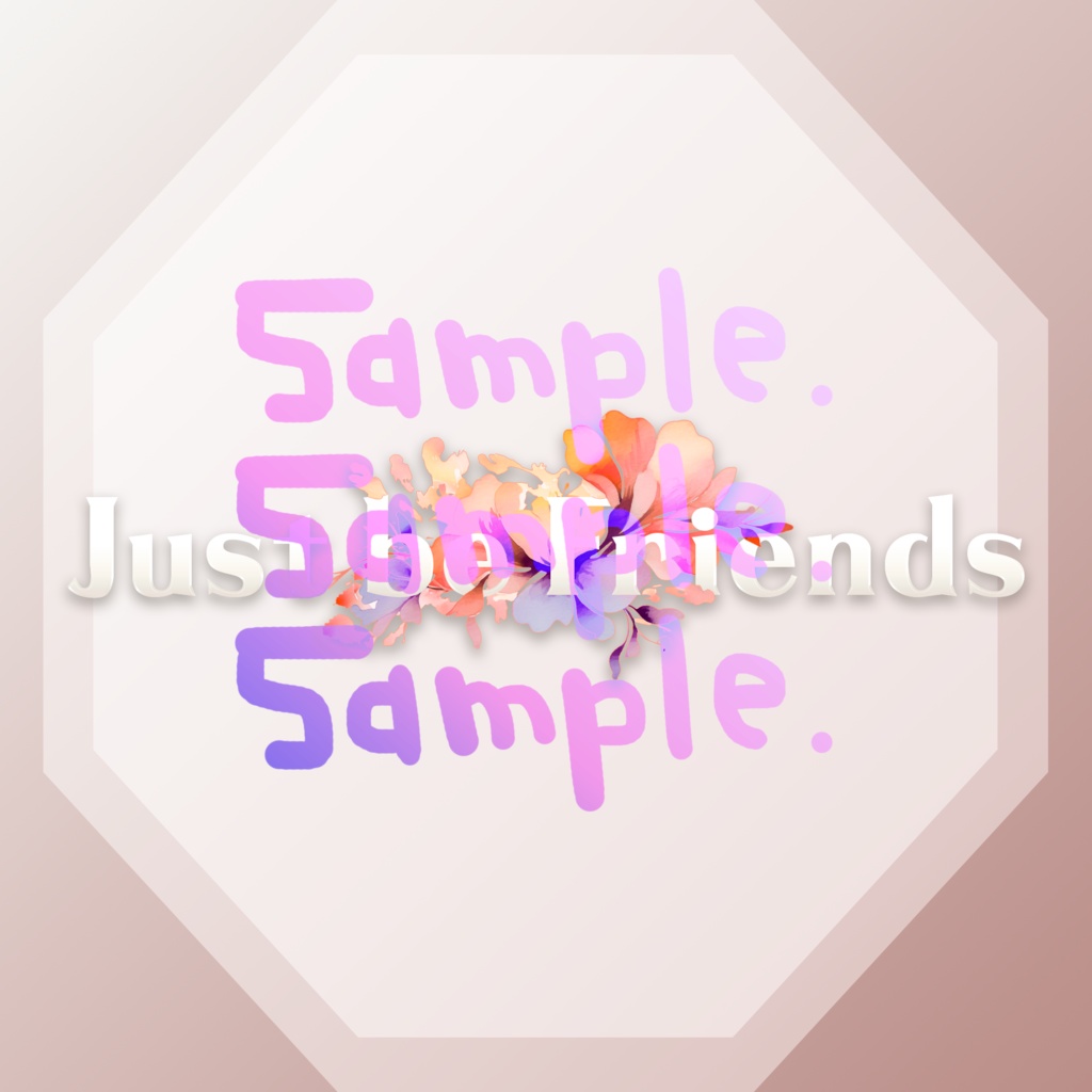無料版あり◆「Just Be Friends／Dixie Flatline」っぽいロゴ