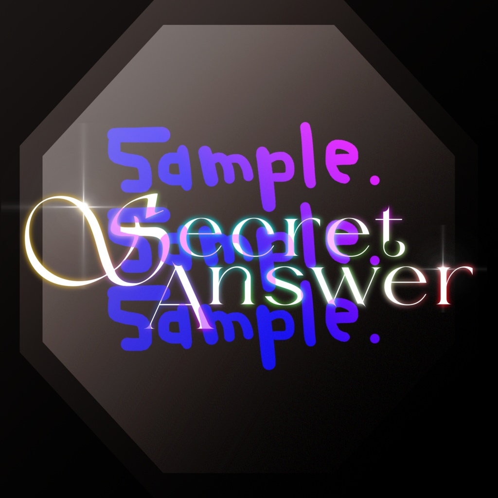 無料版あり◆「Secret Answer／XYZ」っぽいロゴ