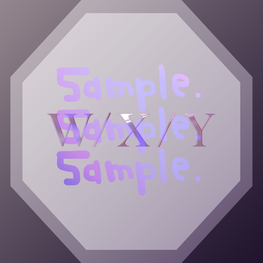 無料版あり◆「W/X/Y／Tani Yuuki」っぽいロゴ