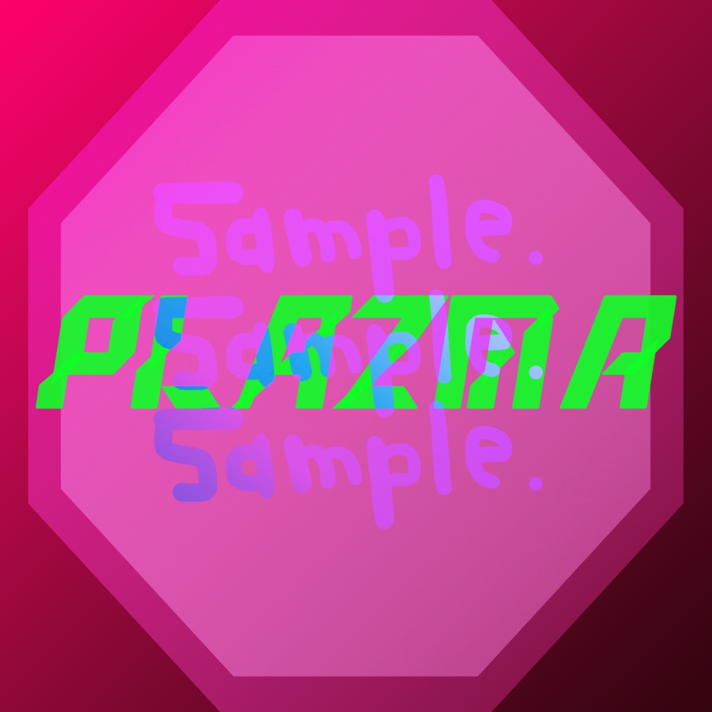 無料版あり◆「Plazma／米津玄師」っぽいロゴ