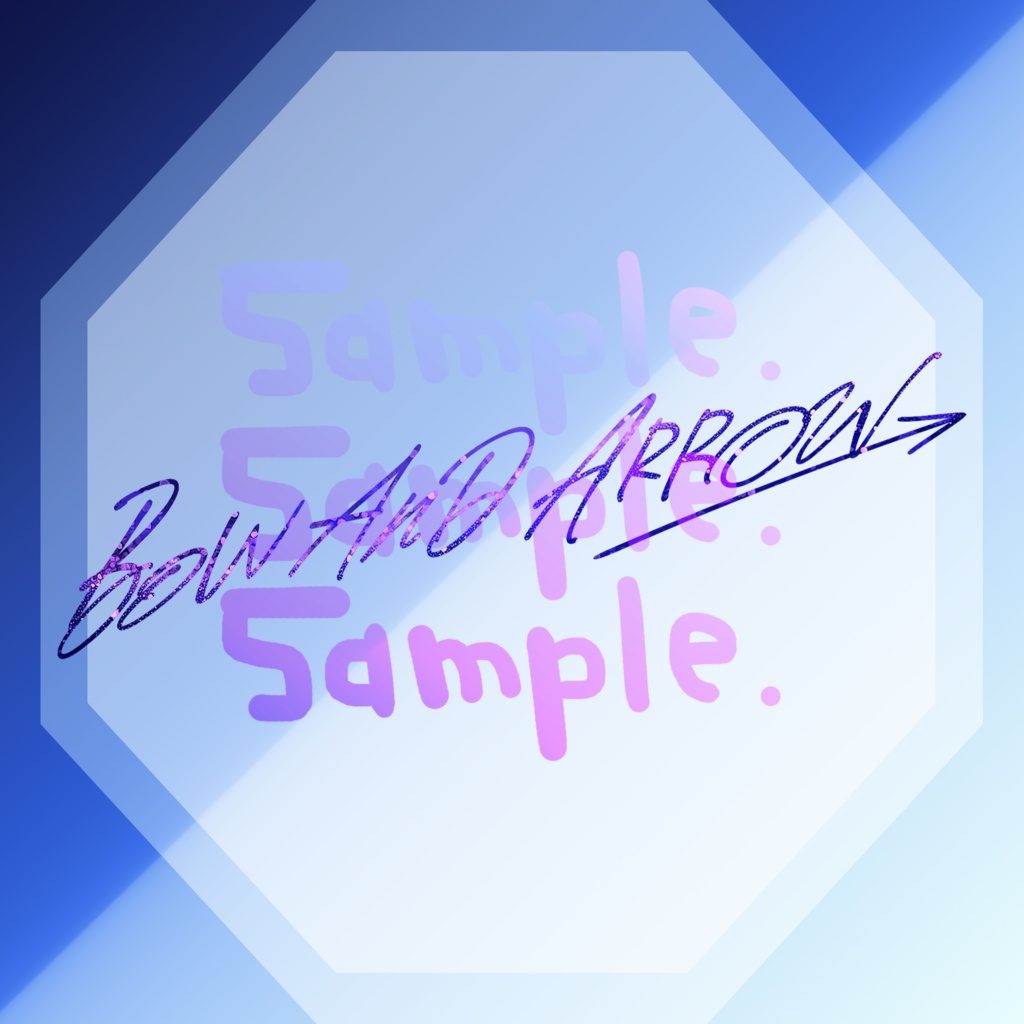 無料版あり◆「BOW AND ARROW／米津玄師」っぽいロゴ