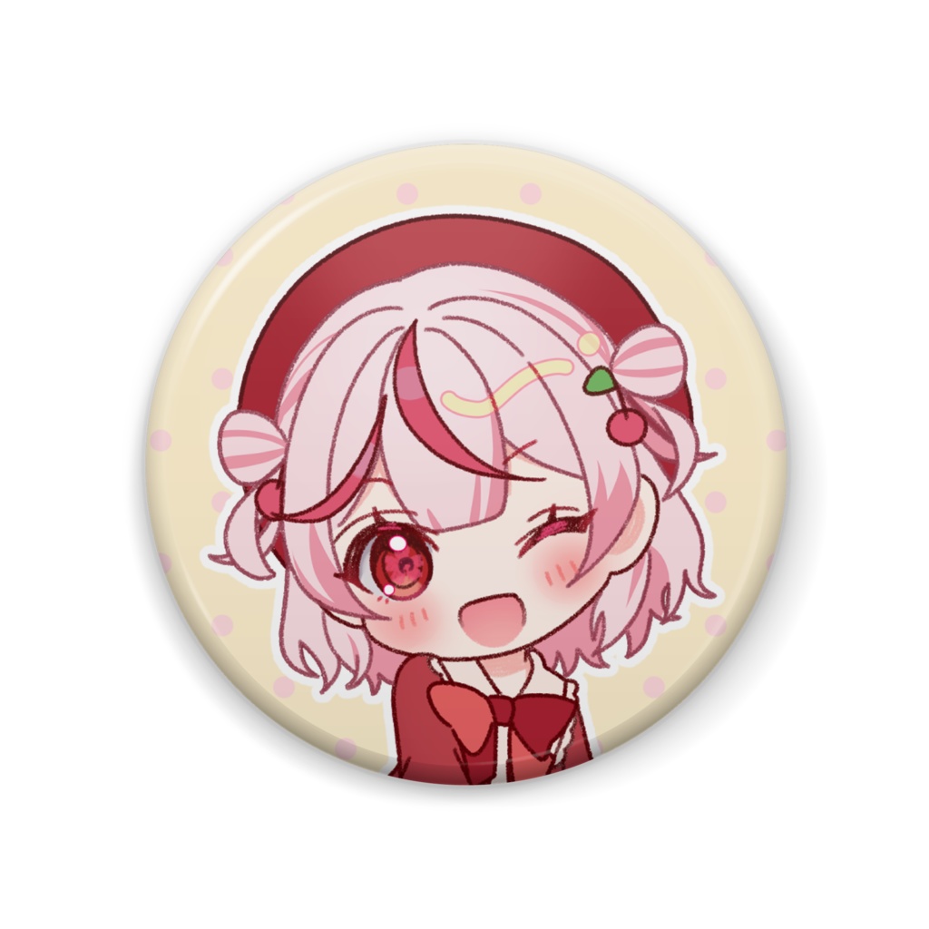 実桜きるしー缶バッチ/57mm