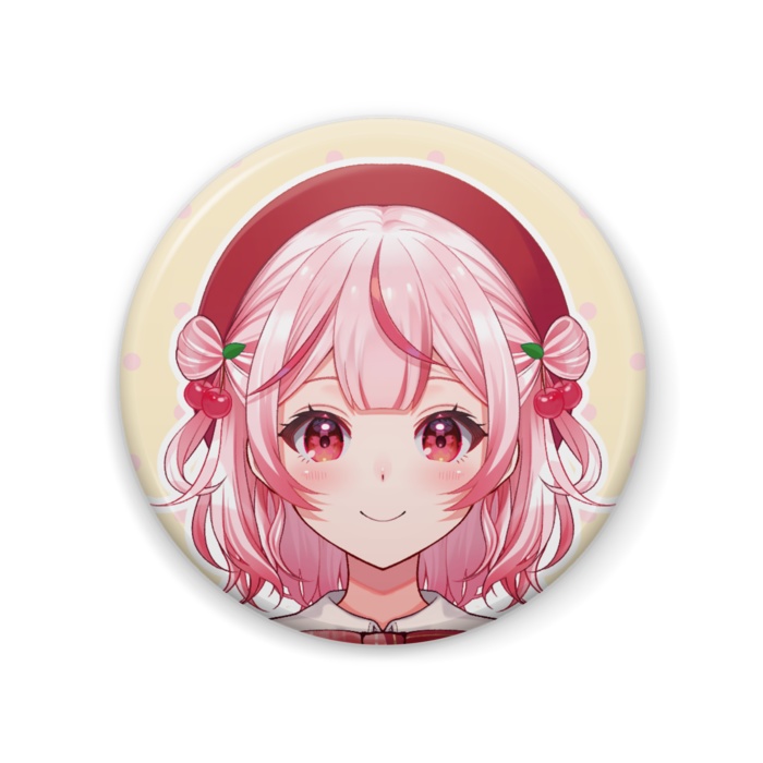 実桜きるしー缶バッチ/57mm