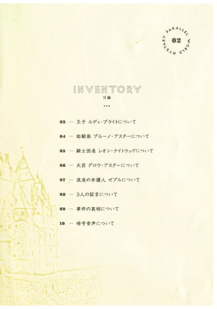 【設定資料集】異世界交信ミステリー~ルディ王子と消えた宝石~【Radiotalk×声優×マーダーミステリー】