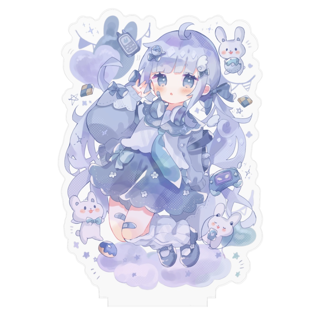うさぎさんと女の子アクリルフィギア- ̗̀ ꪔ̤̥ꪔ̤̮ꪔ̤̫ ̖́-