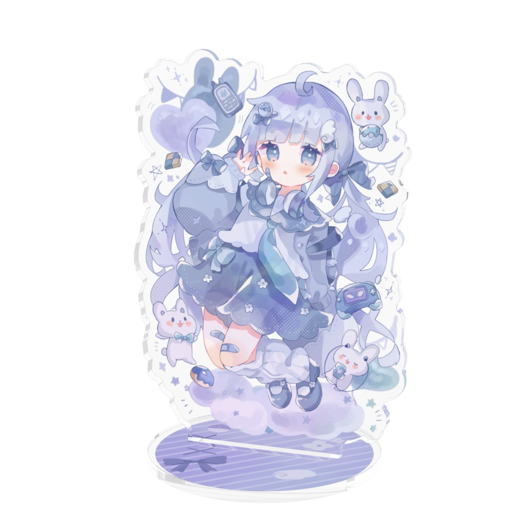 うさぎさんと女の子アクリルフィギア- ̗̀ ꪔ̤̥ꪔ̤̮ꪔ̤̫ ̖́-