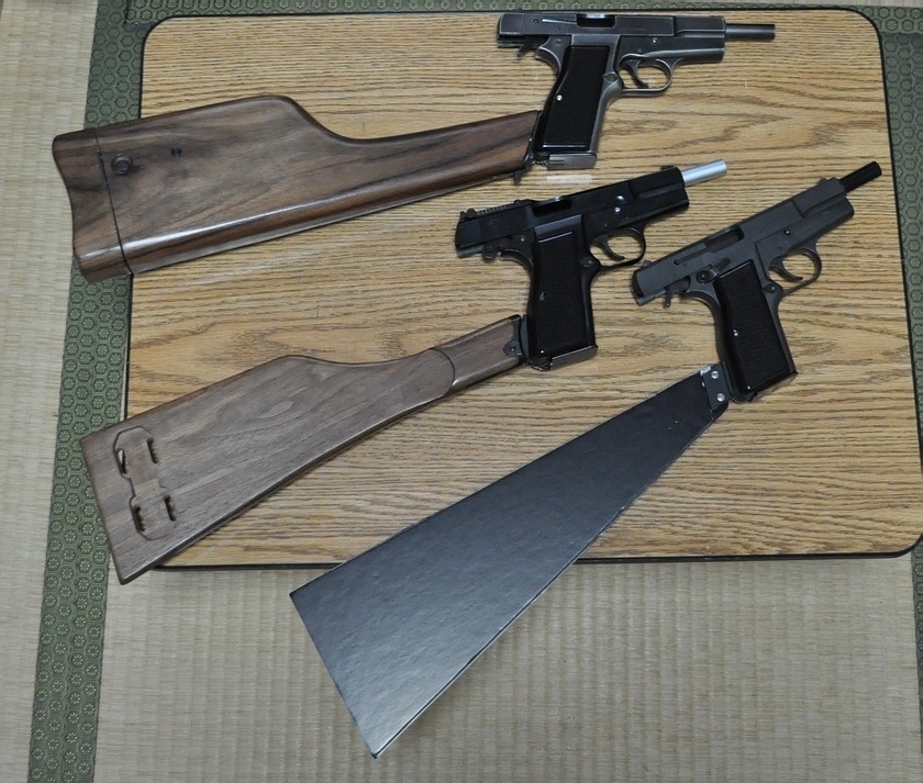 ハイパワー用他機種ストック取付用ハウジング(M社製モデルガン用)