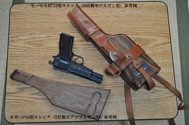 ハイパワー用他機種ストック取付用ハウジング(M社製モデルガン用)