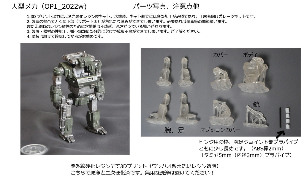 1/60 オリジナルロボットP-01(人型タイプ)