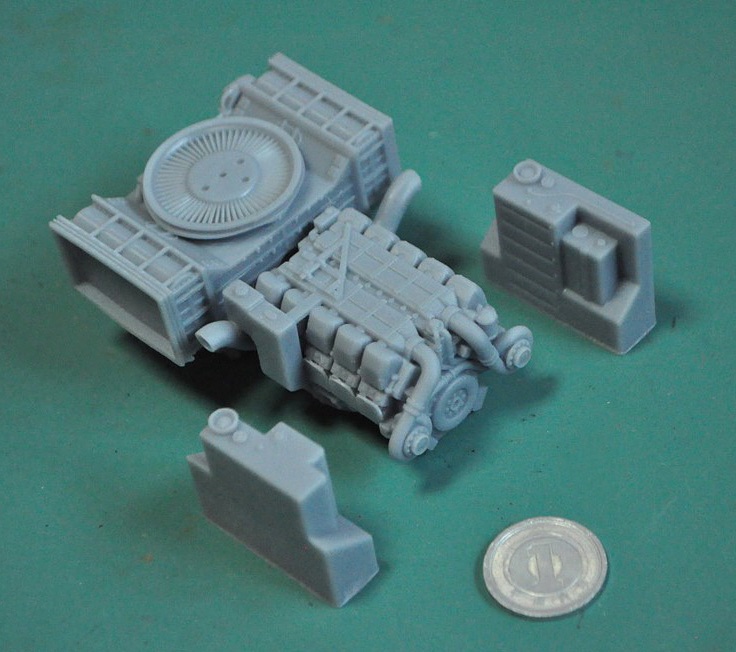 1/35スケール ゲパルト(レオパルト1)用エンジンセット