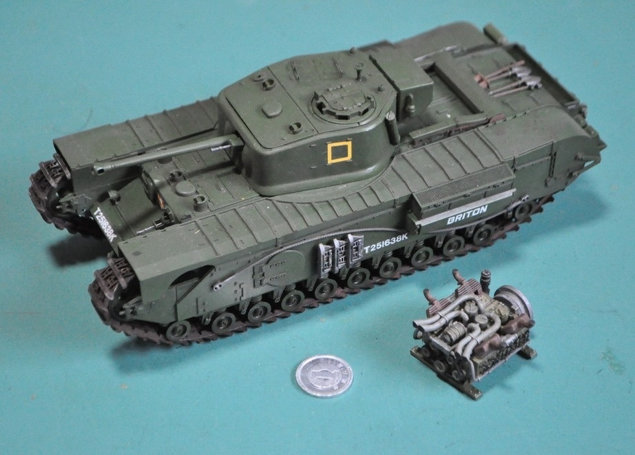 1/35スケール チャーチル エンジン キット