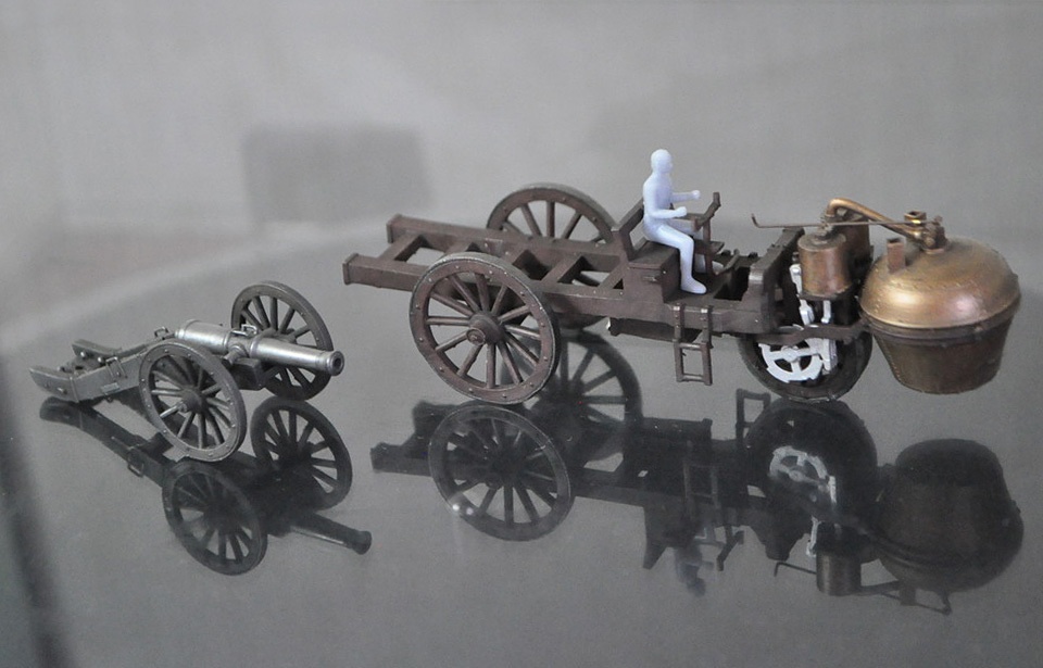 1/64スケール 「キュニョーの砲車(蒸気自動車)」「12ポンドグリボーバル野砲」セット