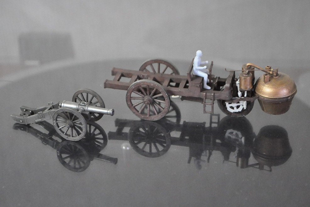 1/64スケール 「キュニョーの砲車(蒸気自動車)」「12ポンドグリボーバル野砲」セット