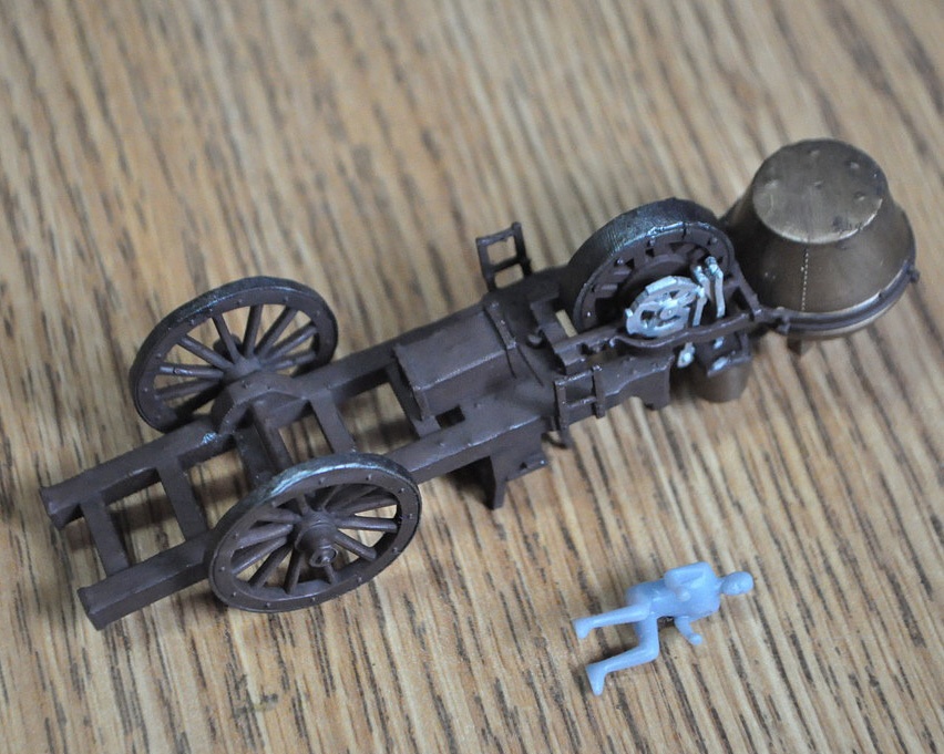 1/64スケール 「キュニョーの砲車(蒸気自動車)」「12ポンドグリボーバル野砲」セット