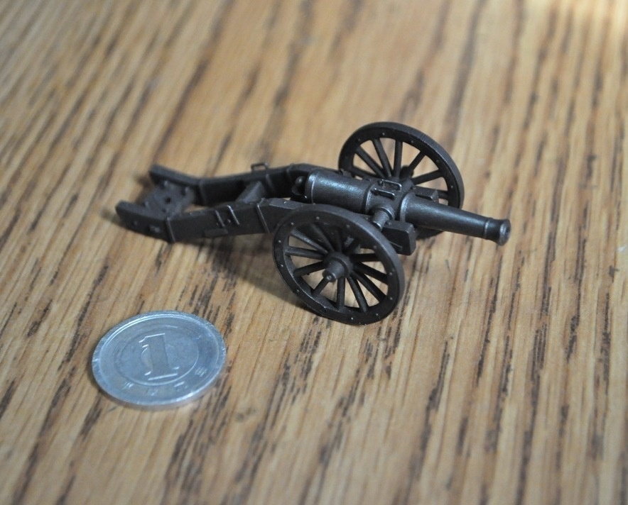 1/64スケール 「キュニョーの砲車(蒸気自動車)」「12ポンドグリボーバル野砲」セット