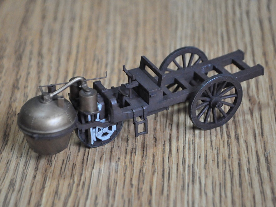1/64スケール 「キュニョーの砲車(蒸気自動車)」(単体)塗装済み完成品