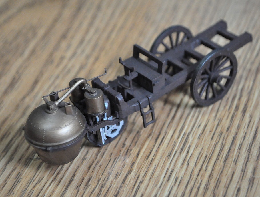 1/64スケール 「キュニョーの砲車(蒸気自動車)」(単体)塗装済み完成品