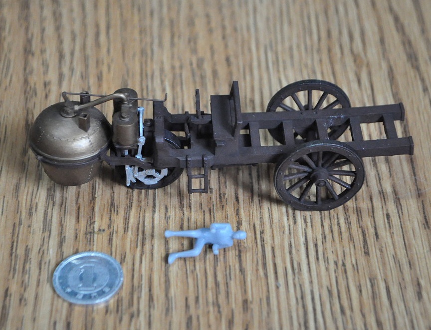 1/64スケール 「キュニョーの砲車(蒸気自動車)」(単体)塗装済み完成品