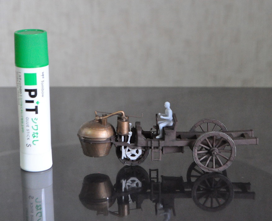 1/64スケール 「キュニョーの砲車(蒸気自動車)」(単体)塗装済み完成品