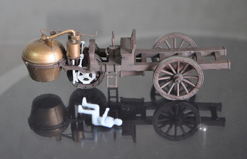 1/64スケール 「キュニョーの砲車(蒸気自動車)」(単体)塗装済み完成品