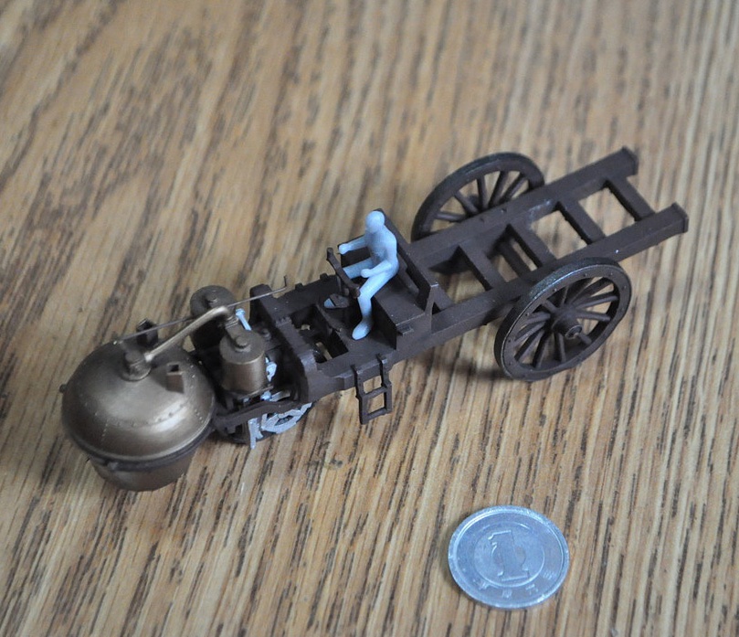 1/64スケール 「キュニョーの砲車(蒸気自動車)」(単体)塗装済み完成品
