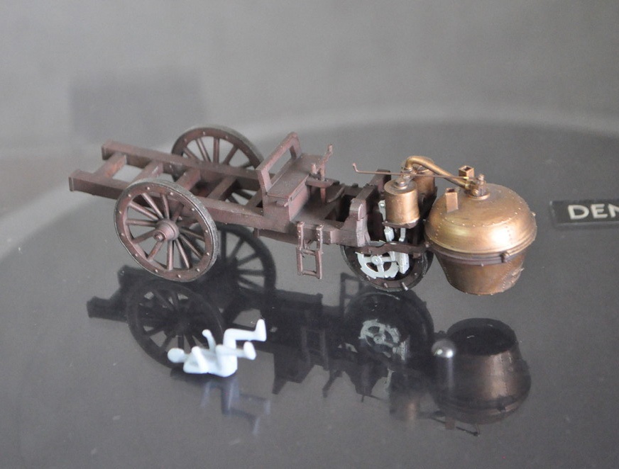 1/64スケール 「キュニョーの砲車(蒸気自動車)」(単体)塗装済み完成品