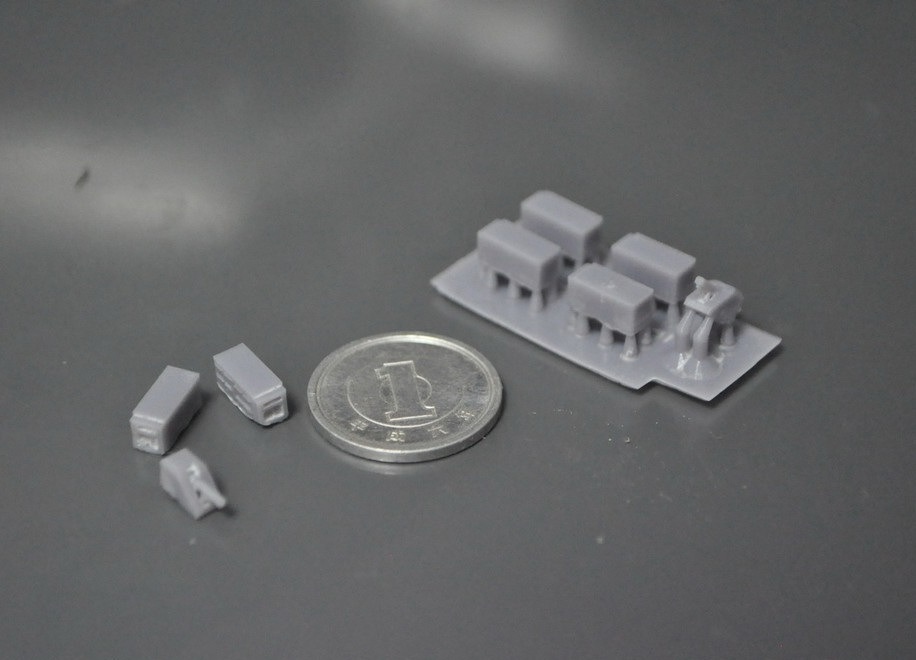 1/700スケール レールガン試験機セット(試験艦あすか搭載)