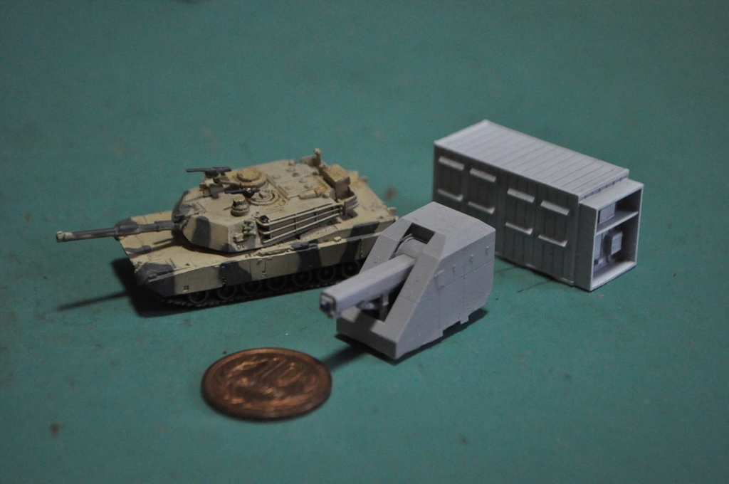 1/144スケール レールガン試験機セット(試験艦あすか搭載)