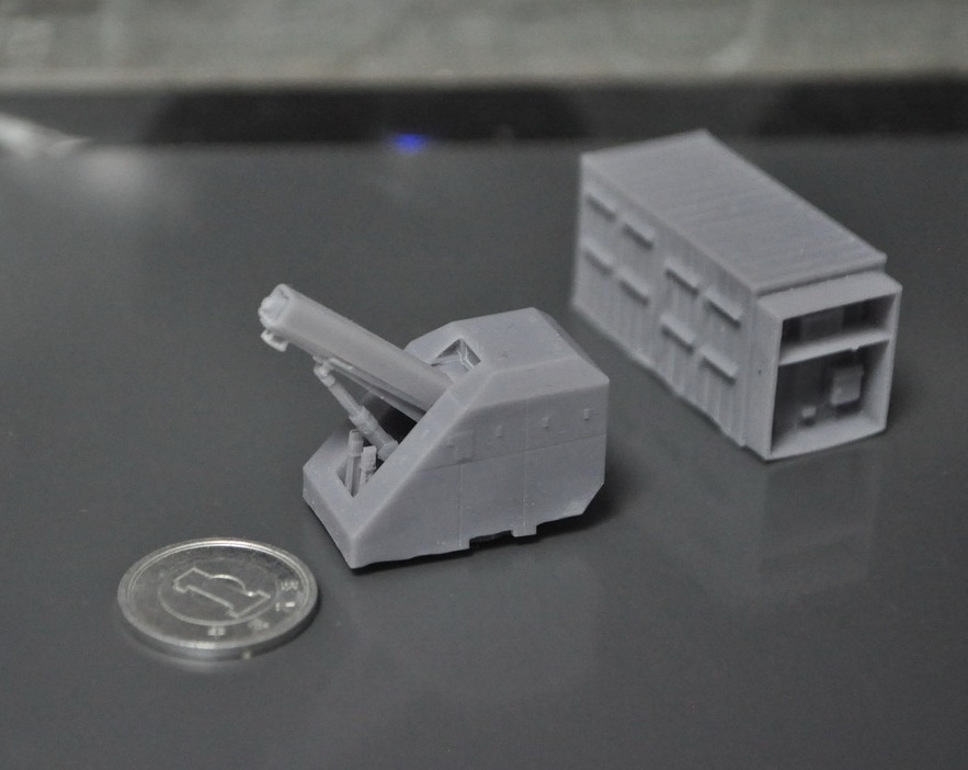 1/144スケール レールガン試験機セット(試験艦あすか搭載)