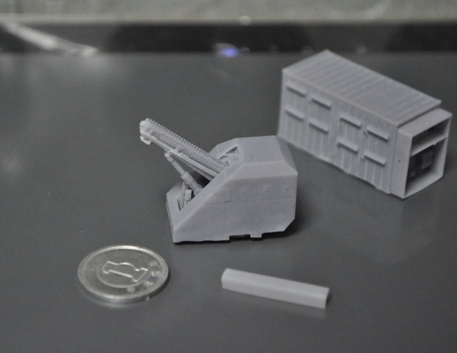 1/144スケール レールガン試験機セット(試験艦あすか搭載)