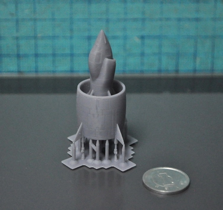 1/144スケール 「C450 コレオプテール VTOL実験機」と「運搬トレーラー」