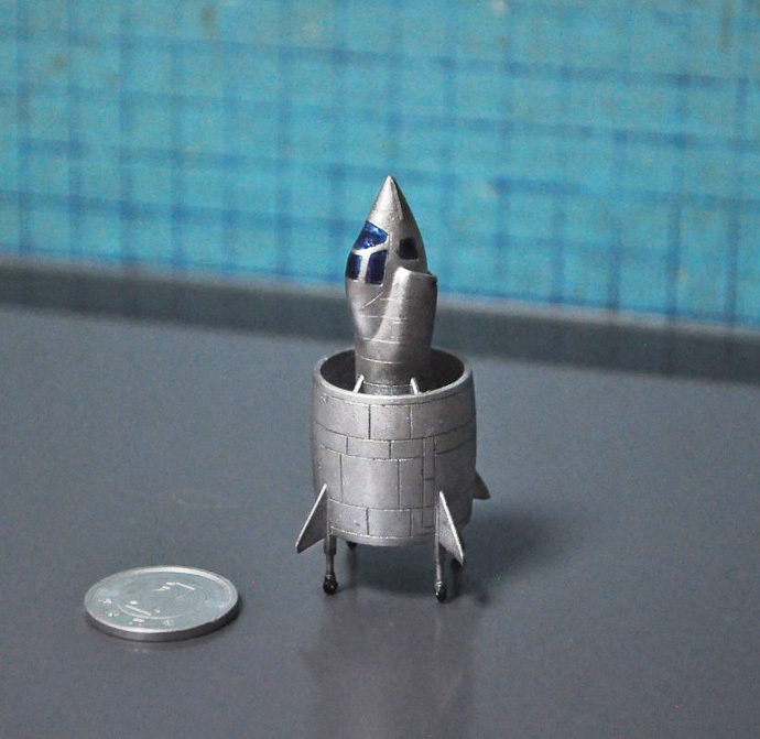 1/144スケール 「C450 コレオプテール VTOL実験機」と「運搬トレーラー」