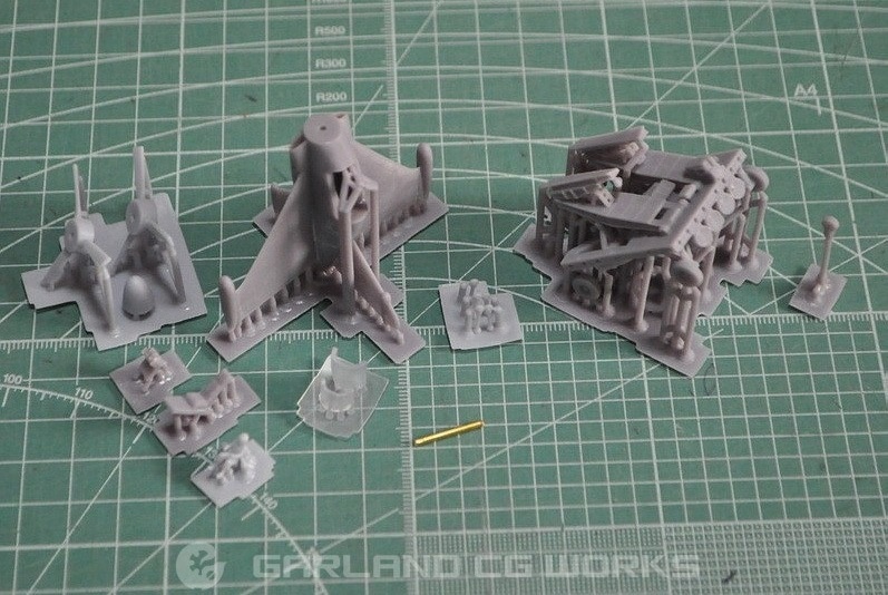 1/144スケール「XFY-1ポゴVTOL実験機」と「運搬トレーラー」セット